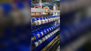 Embalaje seguro con cinta personalizada azul oscuro