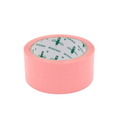 Cintas de color rosa claro BOPP Cintas adhesivas transparentes de alta resistencia adhesiva Caja de cartón