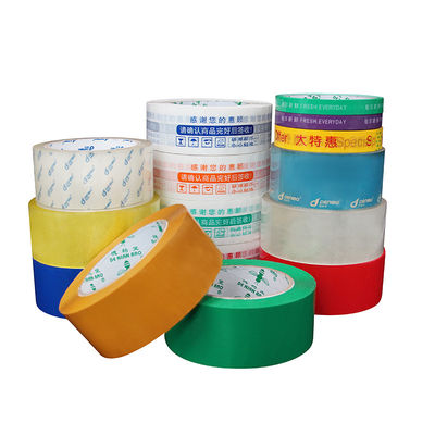Un buen precio. Cintas de color con logotipo autoadhesivo de alta adhesión de caja de embalaje en línea
