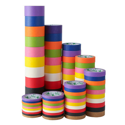 Cintas de enmascaramiento de papel en relieve de color de diseño artístico espesor 140mic