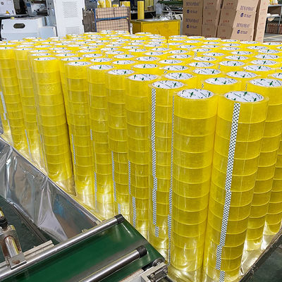 Cinta adhesiva amarilla transparente personalizada para cinta de sellado de cartón