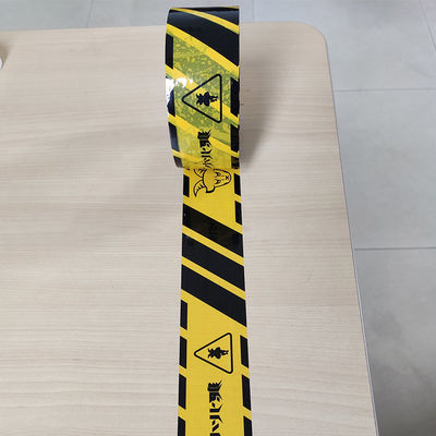 Con logotipo de marca, cinta de impresión de logotipo colorida personalizada adhesiva fuerte