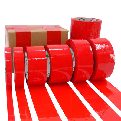 Un buen precio. 50μ de espesor cinta de embalaje rojo brillante para sellar 22 años fábrica en línea