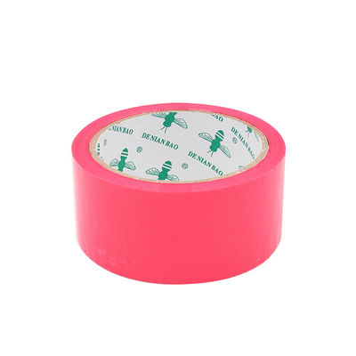 Cintas de embalaje de color rosa de impresión personalizada para embalaje de cartones
