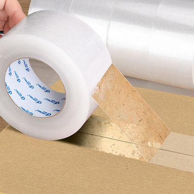 Un buen precio. Precio de fábrica de cinta adhesiva de embalaje transparente acrílica de un solo lado en línea