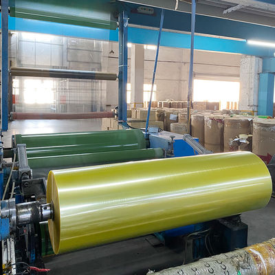 Banda Bopp amarilla transparente Jumbo Roll adhesivo acrílico de una sola cara