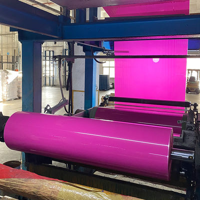 Cintas de goma Jumbo Roll 1.28*4000m Imprimida Cintas de embalaje de plástico Bopp transparente y frágil