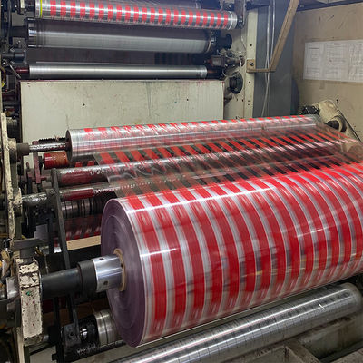 Un buen precio. Cintas impresas Jumbo Roll 1.28*4000m Fabricación de cintas de embalaje Bopp en línea