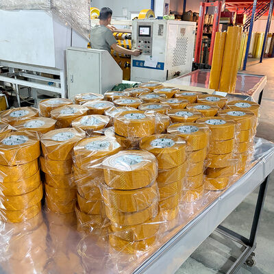 50 μ de espesor cinta de embalaje amarillenta 55 mm x 150 y para el sellado de cartón