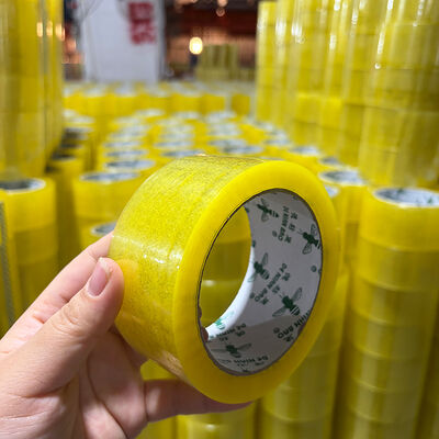 Un buen precio. Venta al por mayor de fábrica para cinta de embalaje transparente adhesiva fuerte para sellar cartones en línea